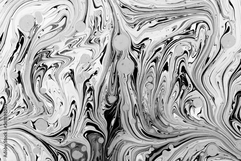 Beautiful abstract painting is a painting technique Ebru .Turkish Ebru