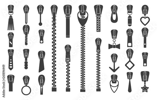 Zipper silhouette set