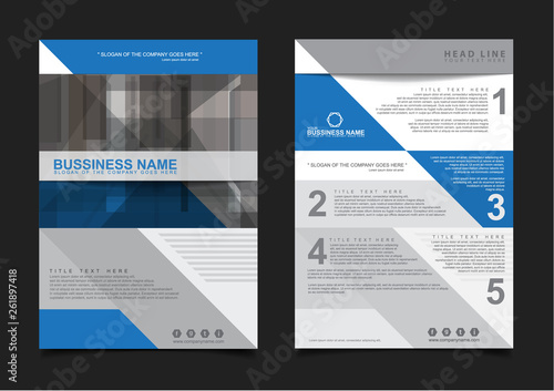 Annual report Brochure design template vector. Business Flyers infographic magazine poster. Abstract layout template ,Book Cover presentation portfolio.