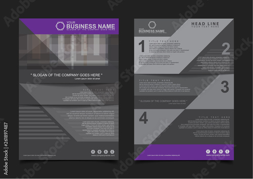 Annual report Brochure design template vector. Business Flyers infographic magazine poster. Abstract layout template ,Book Cover presentation portfolio.
