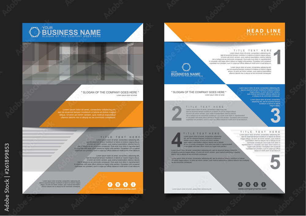 Annual report Brochure design template vector. Business Flyers infographic magazine poster. Abstract layout template ,Book Cover presentation portfolio.