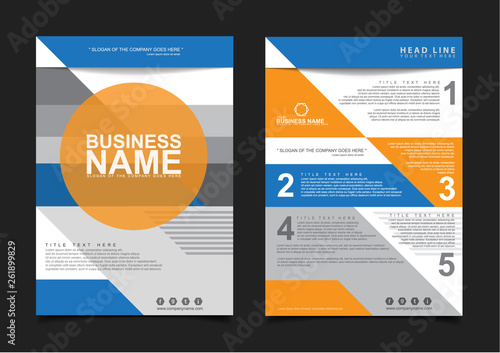 Annual report Brochure design template vector. Business Flyers infographic magazine poster. Abstract layout template ,Book Cover presentation portfolio.