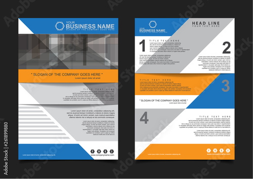 Annual report Brochure design template vector. Business Flyers infographic magazine poster. Abstract layout template ,Book Cover presentation portfolio.