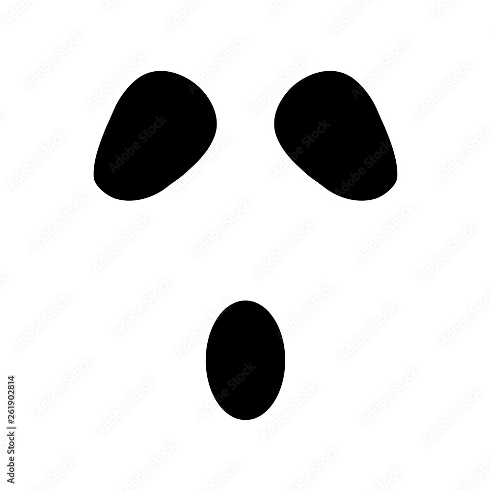 Ghost halloween icon face vector isolated on white background Ghost halloween icon face vector isolated on white background