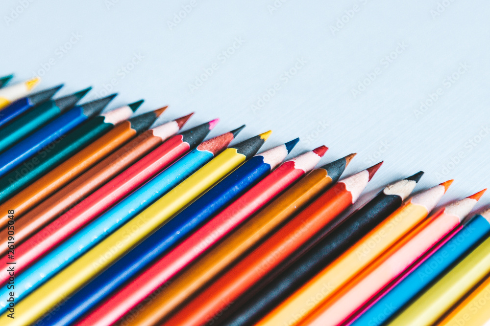 Colored Pencils Row Colored Pencils Row