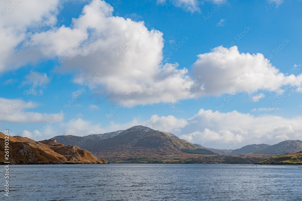 Beautiful nature scene around Connemara National Park