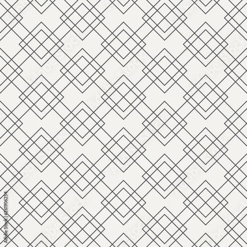 geometric vector pattern, repeating linear square and diamond shape with cross at each corner. pattern is on swatches panel