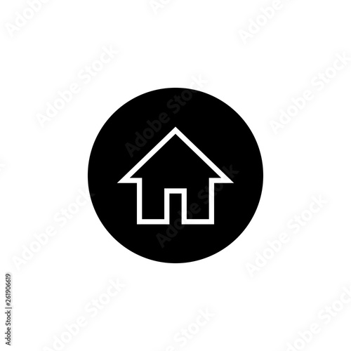 Home icon vector. House vector icon