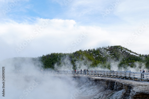 Wallpaper Mural bridge in national park with cloudy background Torontodigital.ca