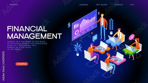 Financial management concept banner