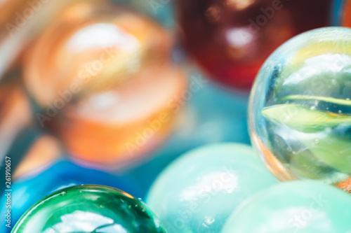Beautiful colorful marbles
