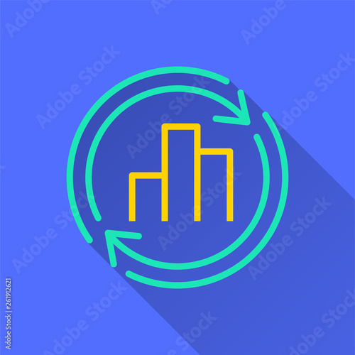 Data analysis - vector icon for graphic and web design.