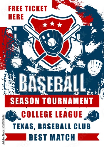 Baseball or softball sport ball, bat and trophy