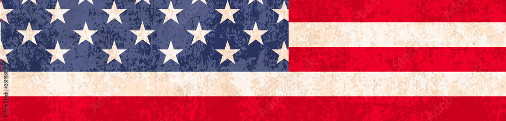 American Flag Design. American background for national celebrations. 