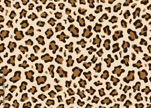 Simple Leopard pattern design. Animal print vector illustration background. Wildlife fur skin design illustration for web, home decor, fashion, surface, graphic design