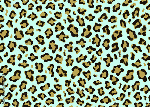 Simple Leopard pattern design. Animal print vector illustration background. Wildlife fur skin design illustration for web, home decor, fashion, surface, graphic design