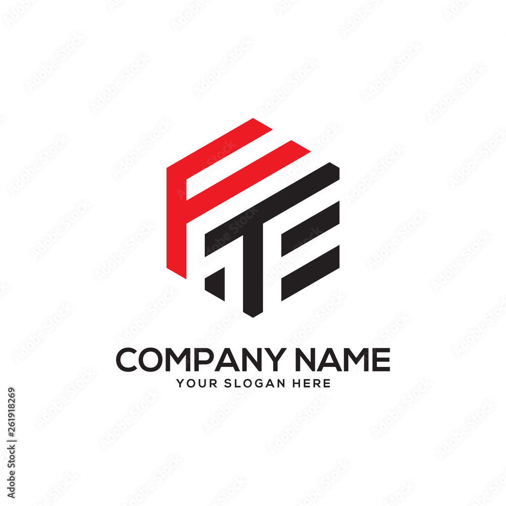 Fototapeta premium F initial logo design