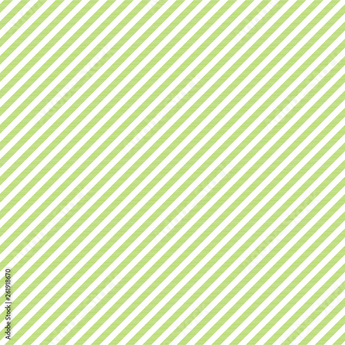 Green white striped fabric texture seamless pattern