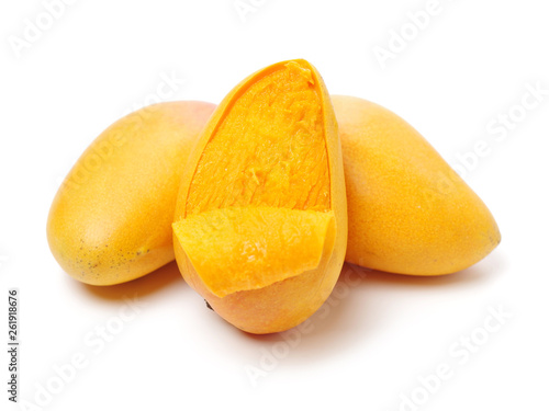 Mango on white background