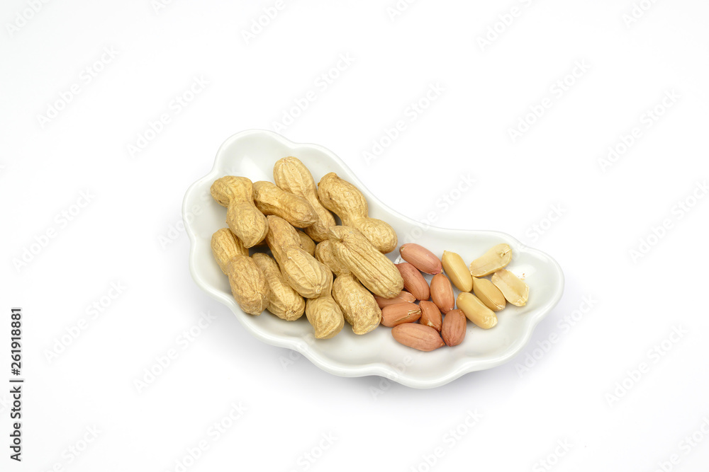 peanuts isolated on white background peanuts isolated on white background