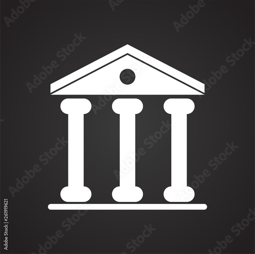 Building icon on background for graphic and web design. Simple vector sign. Internet concept symbol for website button or mobile app.