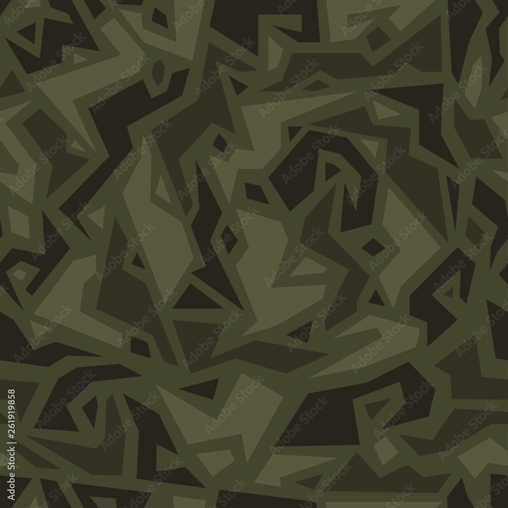 Urban camouflage in ethnic style, seamless texture. African camo pattern. Tribal background. Vector Urban camouflage in ethnic style, seamless texture. African camo pattern. Tribal background. Vector