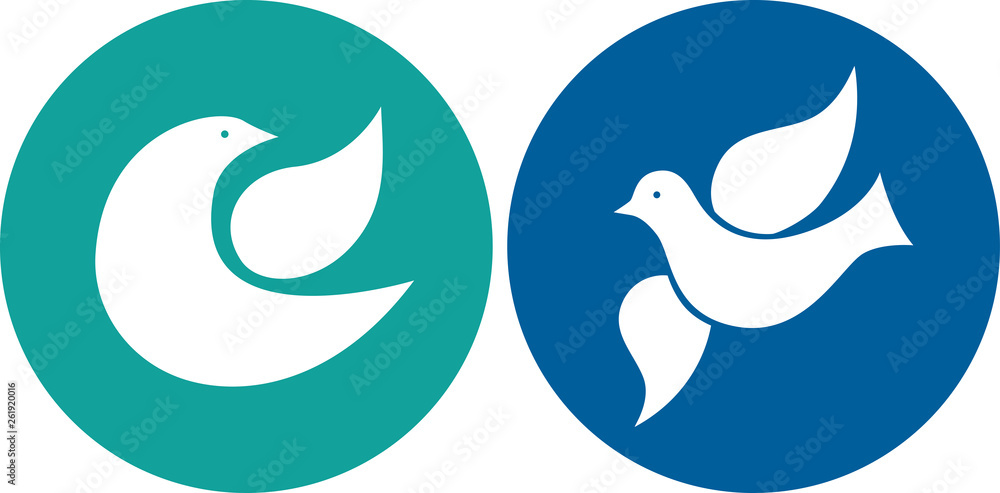 Obraz premium Dove icons