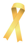 Awareness ribbon illustration (gold)