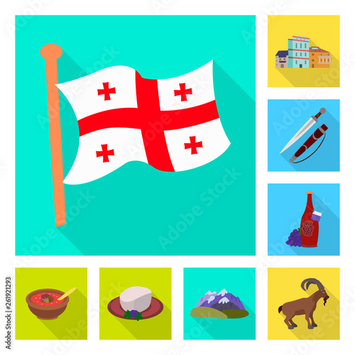 Vector design of culture and sightseeing icon. Collection of culture and originality vector icon for stock.