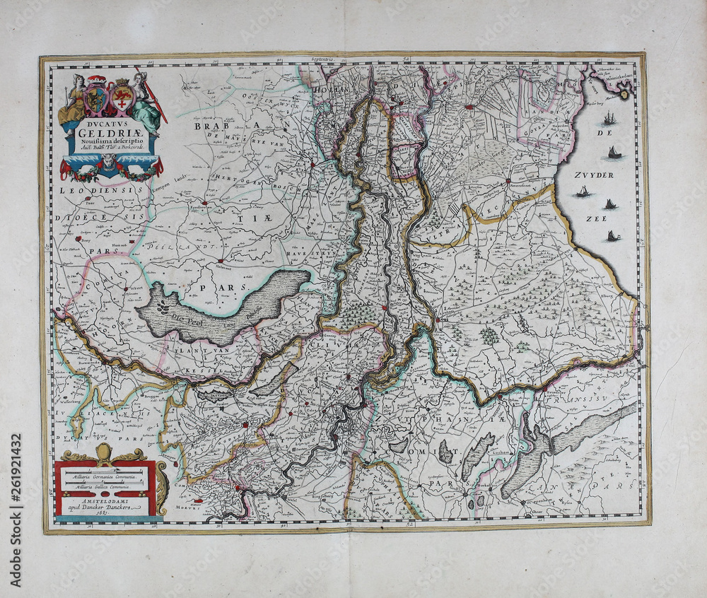 Fototapeta premium Old map