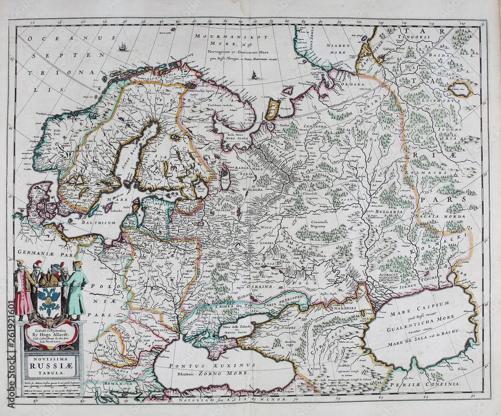 Fototapeta premium Old map