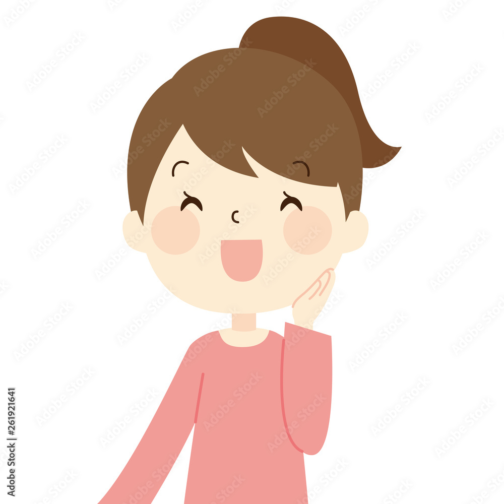 笑顔の女性 笑顔の女性