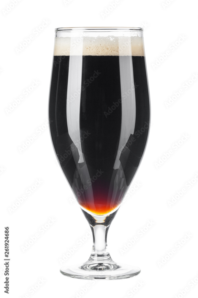 Single glass of beer close up isolated on white background Single glass of beer close up isolated on white background