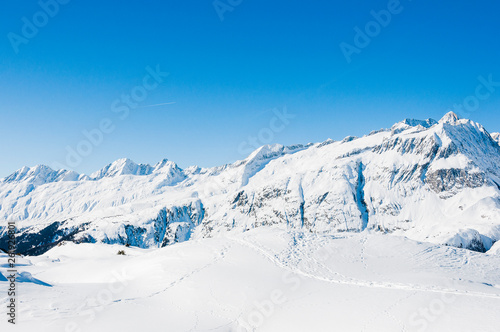 Riederalp, fusshörner, Grosses Fusshorn, Aletschgletscher, Beichgletscher, Wallis, Alpen, Winter, Wintersport, Schweiz © bill_17