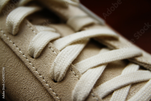 Sneakers close up background