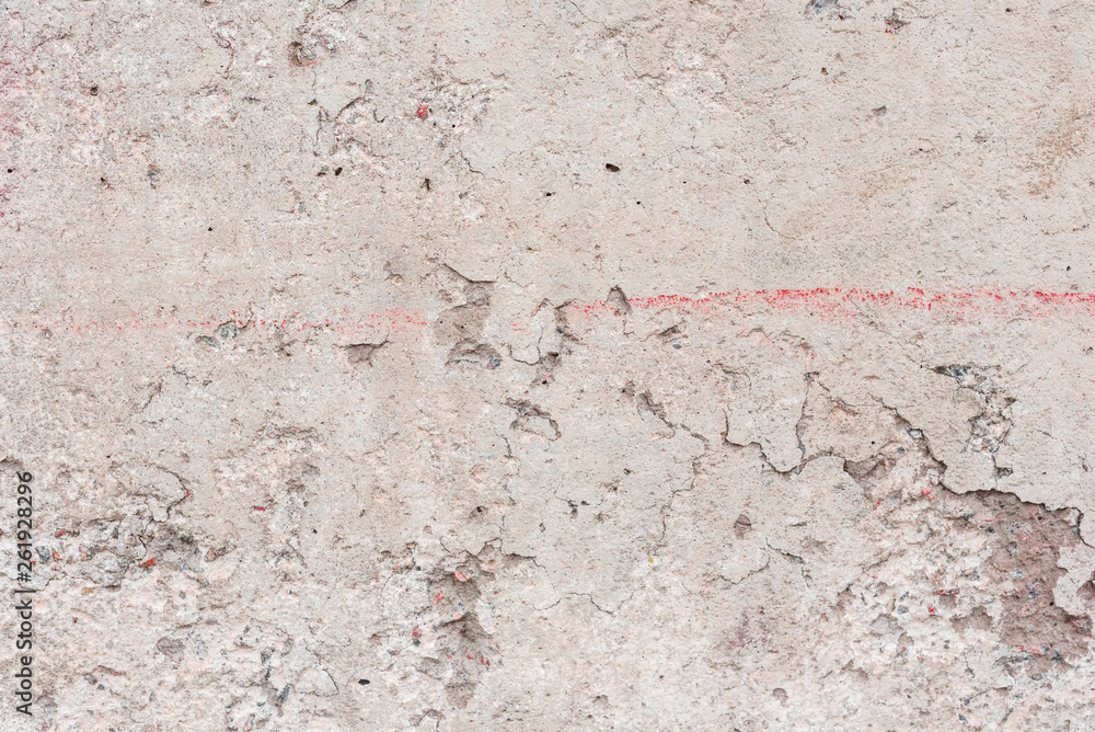 Obraz premium Wall fragment with scratches and cracks