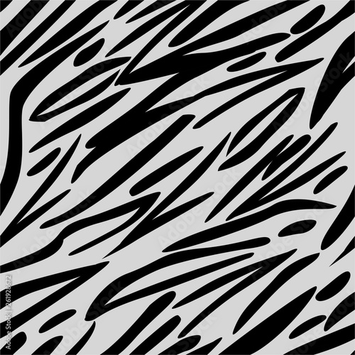 Zebra Print Seamless Pattern Predatory African style