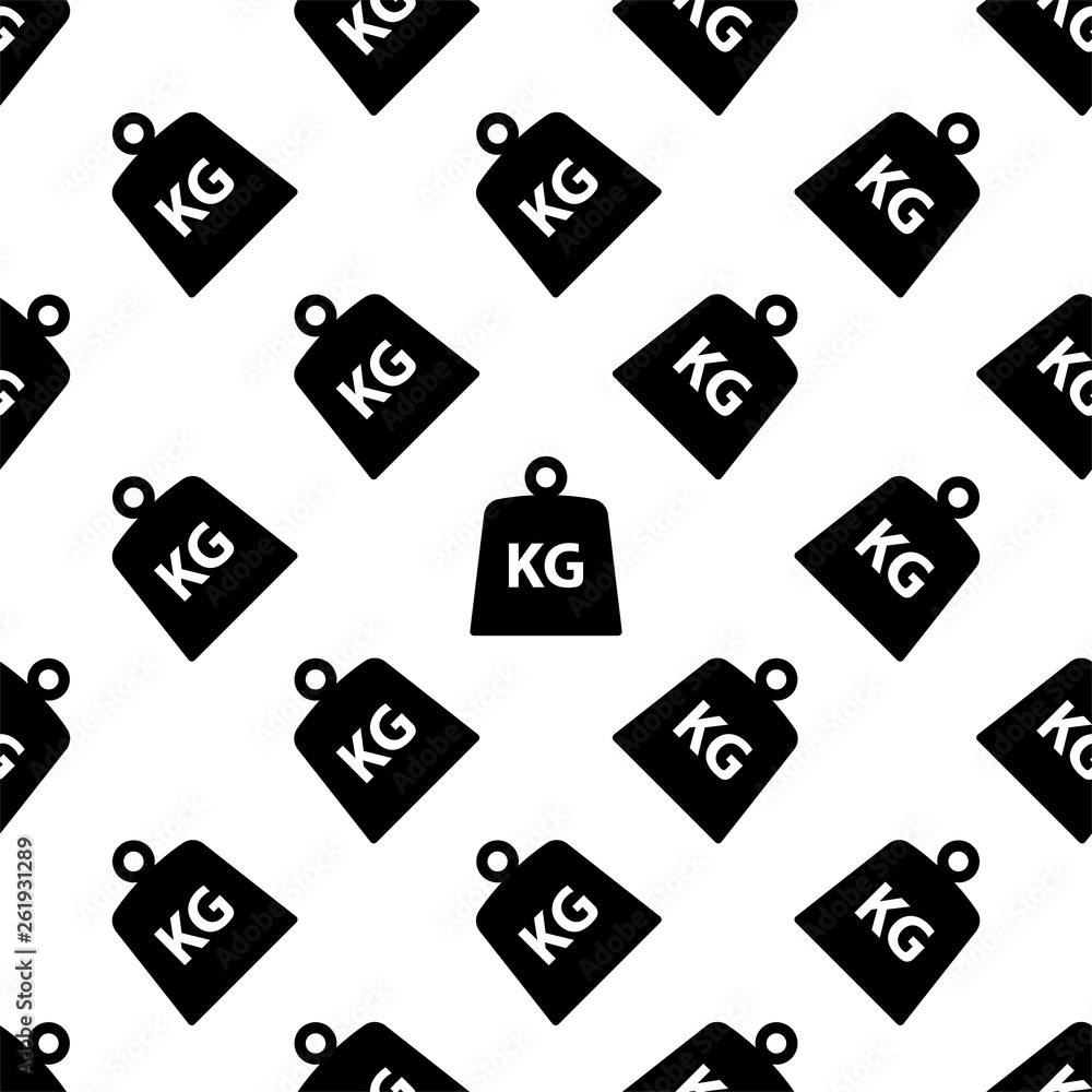 Weight Icon Seamless Pattern, Weight Kilogram Icon Weight Icon Seamless Pattern, Weight Kilogram Icon