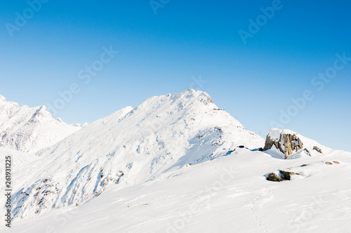 Bettmeralp, Bettmerhorn, Aletschgletscher, Bergbahn, Alpen, Wintersport, Winter, Wallis, Schweiz © bill_17