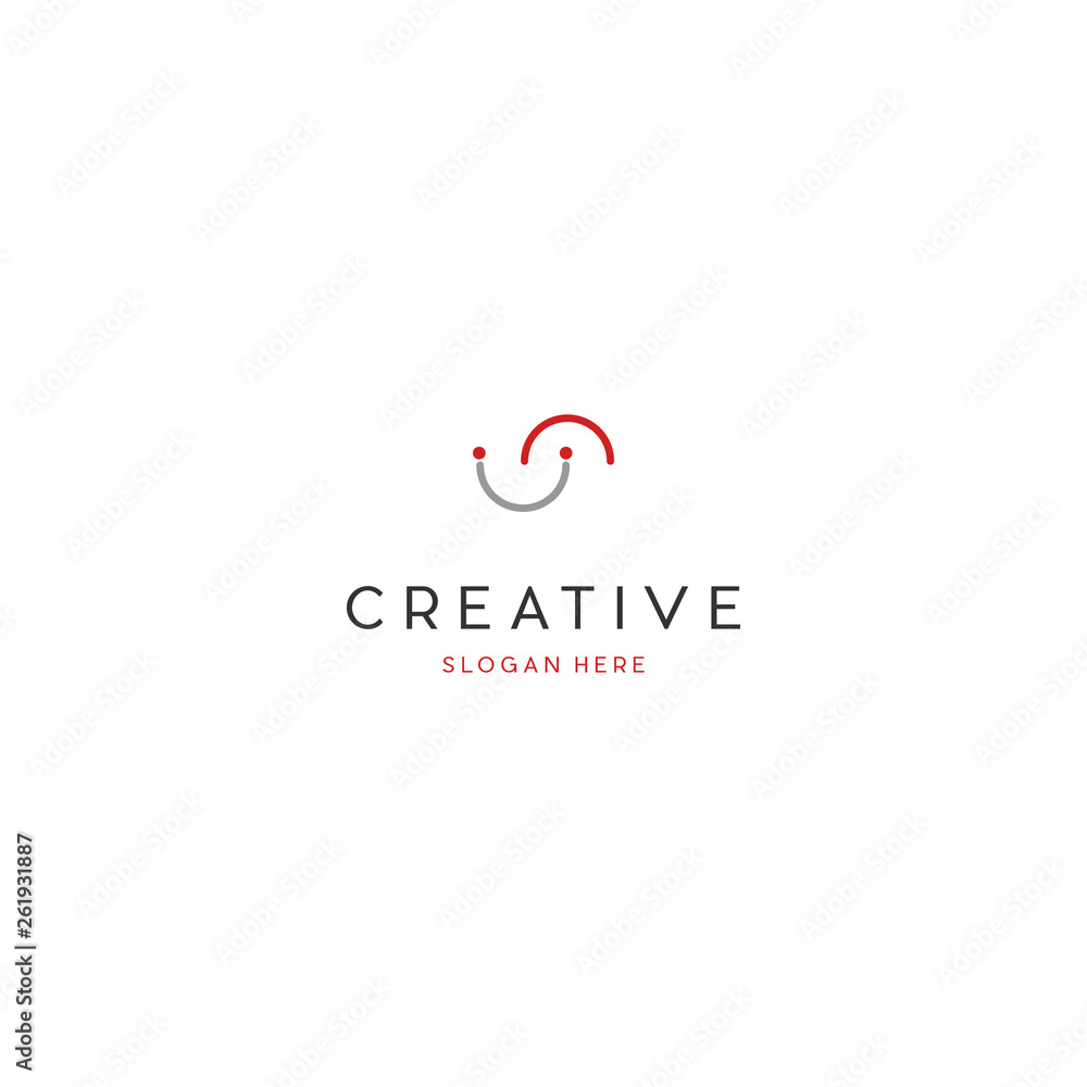 Obraz premium Letter S Smile Creative Logo Design Template, Initial S smile vector logo Element. Letter S Happy with smile concept
