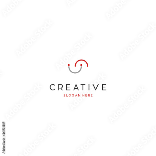 Letter S Smile Creative Logo Design Template, Initial S smile vector logo Element. Letter S Happy with smile concept