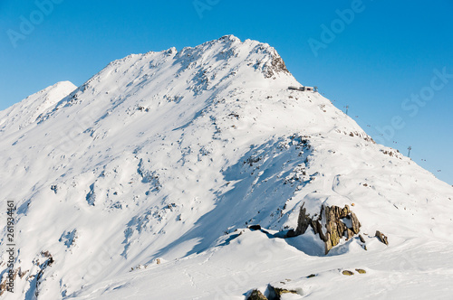 Bettmeralp, Moosfluh, Bettmerhorn, Wallis, Alpen, Walliser Berge, Aletschgletscher, Winter, Wintersport, Bergstation, Schweiz photo