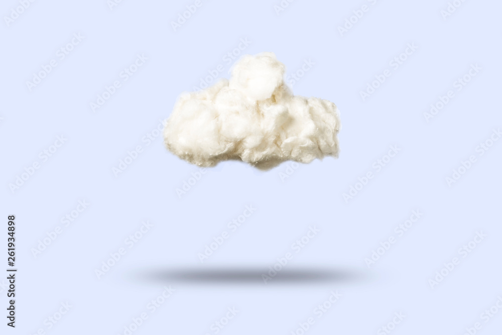 Clouds of cotton wool on a blue background. Weather concept. Clouds of cotton wool on a blue background. Weather concept.