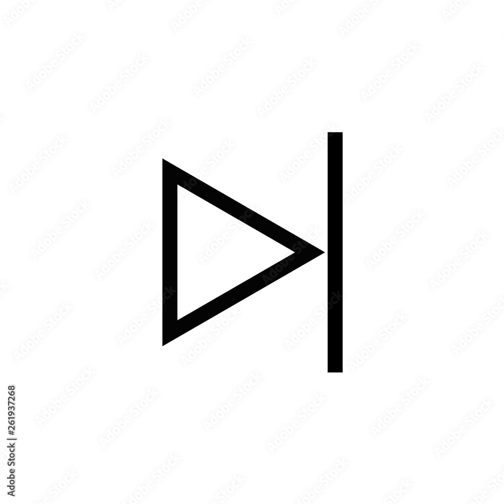 Outline next vector icon Outline next vector icon