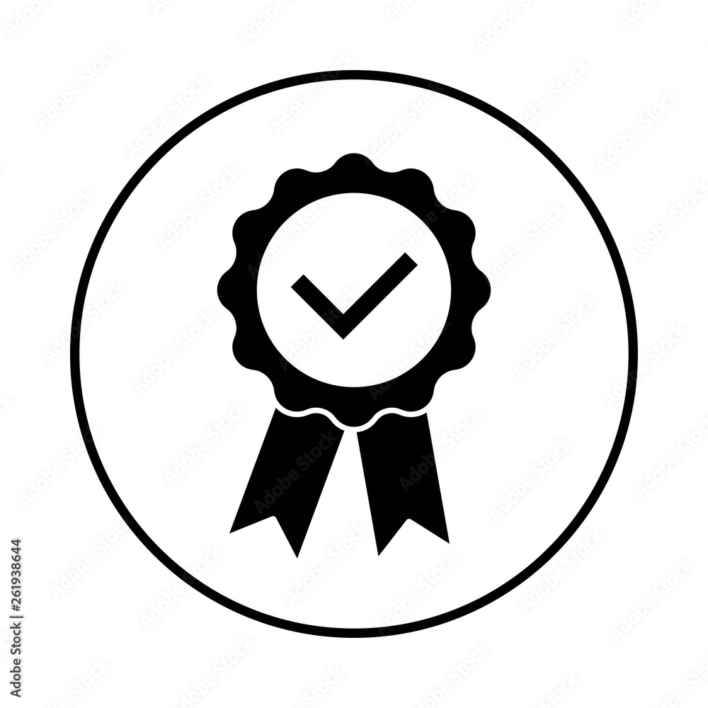 Quality icon on a white background Quality icon on a white background