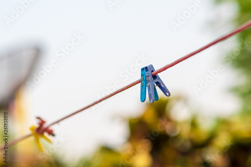 Clothesline, clothespin, background image