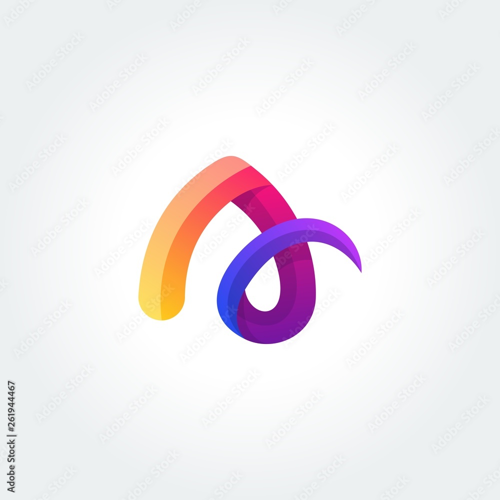 Vector logo icon design set isolated on white. Abstract letter A collection Vector logo icon design set isolated on white. Abstract letter A collection