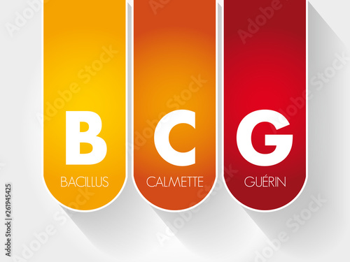 BCG - Bacillus Calmette-Guerin acronym, concept background