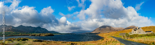 Beautiful nature scene with a house around Connemara National Park © Kit Leong