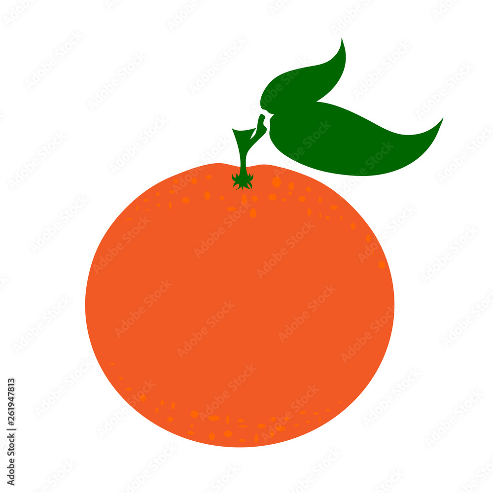 Vector illustration of painted orange on white background. Symbol of fruit, food,vegetarian,vegan. Vector illustration of painted orange on white background. Symbol of fruit, food,vegetarian,vegan.
